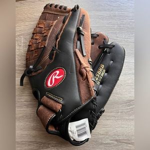 New Rawlings Brown Baseball Glove Right throwing R125BRB 12.5”